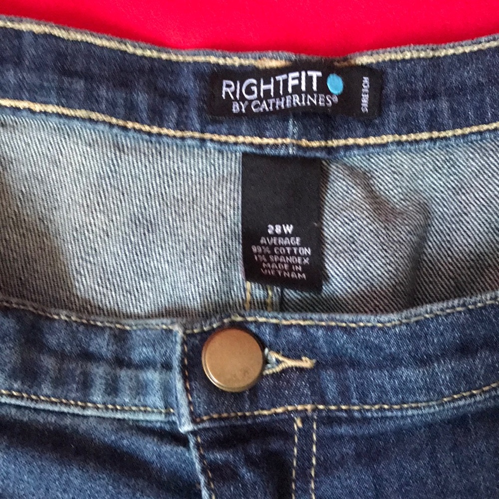Catherines Right Fit Curvy Blue Jeans